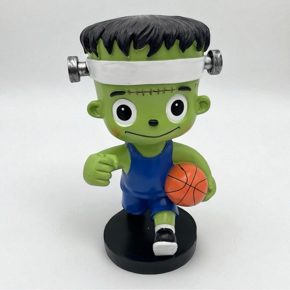 Adorable Frankenstein playing Basketball Halloween Figurine Decor